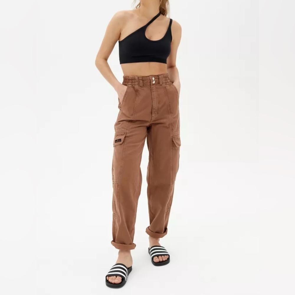 Urban Outfitters BDG Blaine High-Waisted Utility Skate Jeans in Brown Size 26